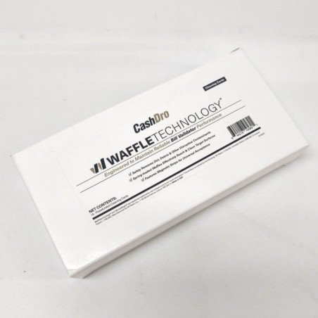 Caja de 15 tarjetas de limpieza de lector de billetes.